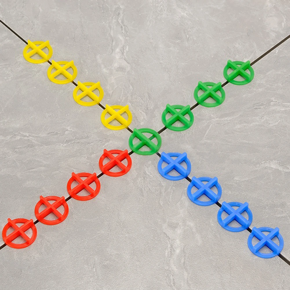 100Pcs Ceramic Tile Leveling System Spacers Clips Wedge For Tiling Fixing Floor Wall Gap Leveling System Construction Tools