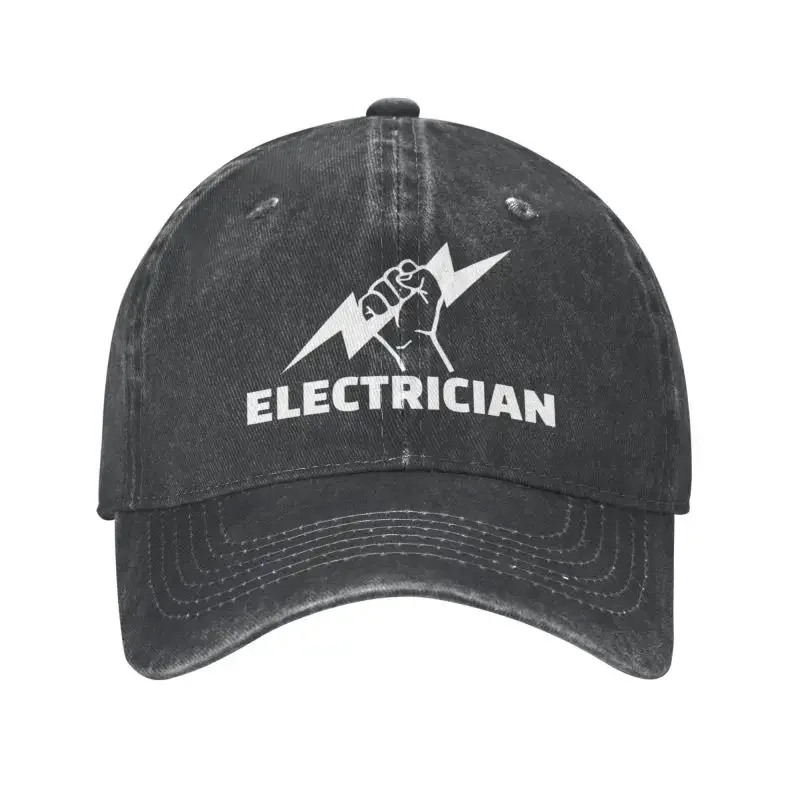 

Personalized Cotton Electrician Baseball Cap Hip Hop Women Men's Adjustable Engineer Electrical Power Dad Hat Autumn