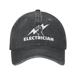 Personalized Cotton Electrician Baseball Cap Hip Hop Women Men's Adjustable Engineer Electrical Power Dad Hat Autumn