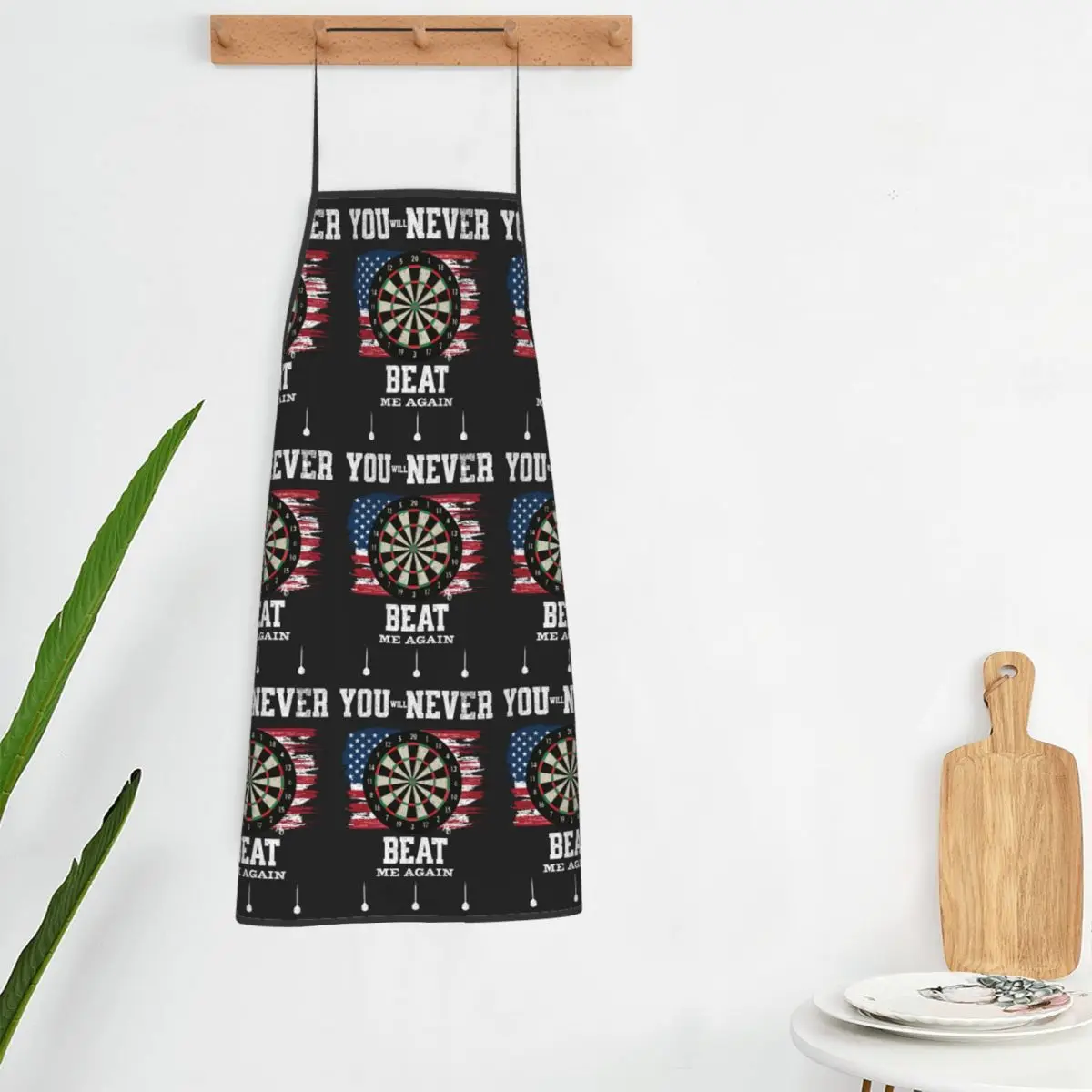Dart Board Arrow Target Apron Chef Cooking Tablier Sleeveless Bib Kitchen Cleaning Pinafore for Women Men Painting