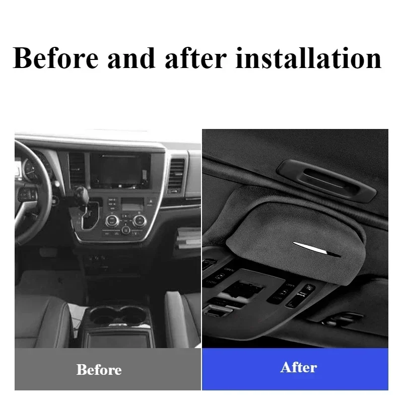 For Toyota Sienna Granvia 2021-2024 Car Glasses Case Modification Parts Roof Storage Special Supplies Car Interior Accessories