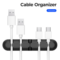 Cable Organizer Management Wire Holder Flexible USB Cable Winder Tidy Silicone Clips For Mouse Keyboard Earphones Protector Clip