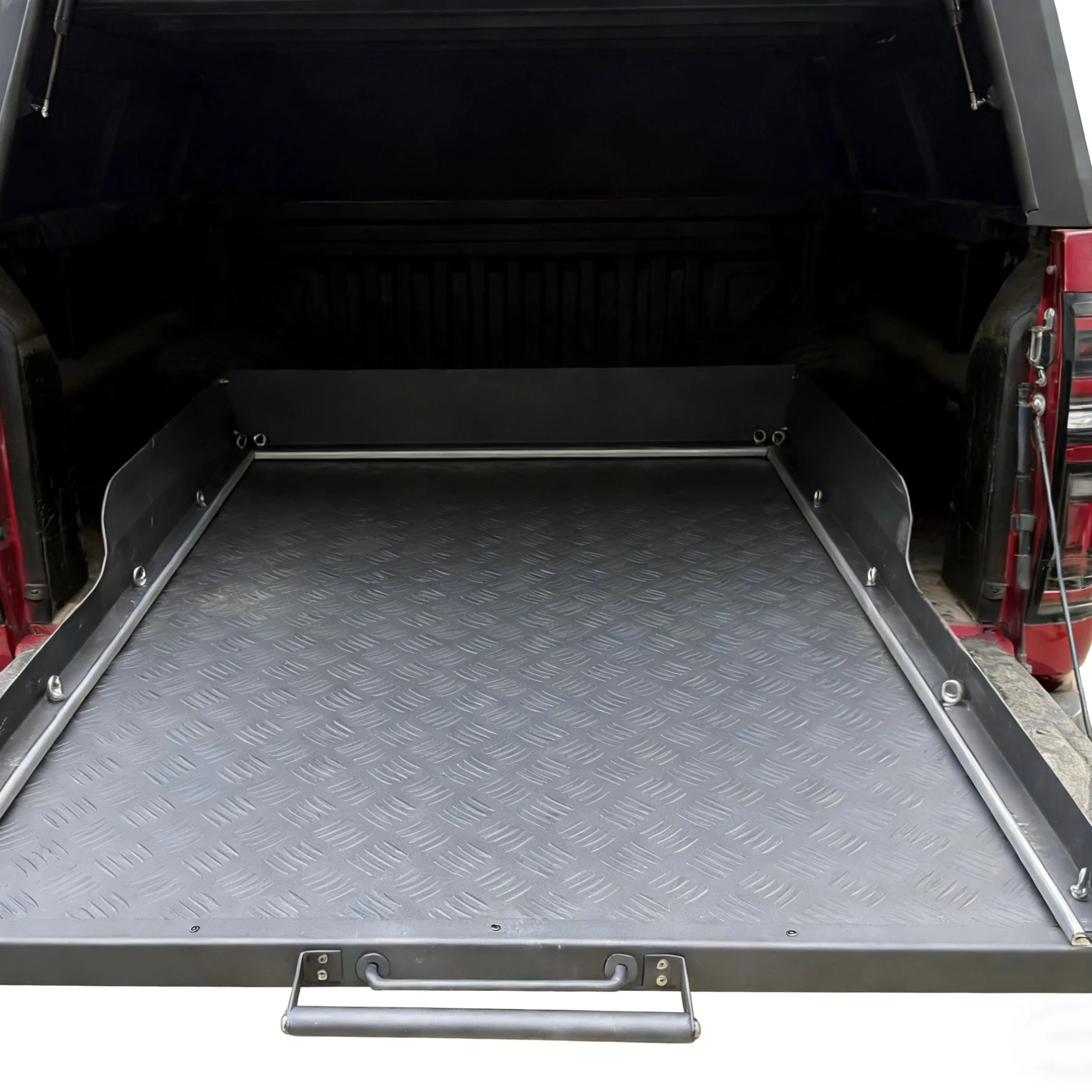 Outdoor Aluminum Slide-Out Push-Pull Slide Truck Trays for Pickup Truck Ford F150 RAM Hilux Ranger Dmax Tacoma Chevrolet