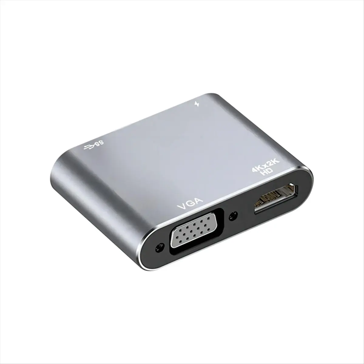T19C USB C Hub 4-In-1 Docking Station with 5Gbps USB 3.0, 4K HD, VGA, 87W PD Charging for MacBook, Laptops, & More