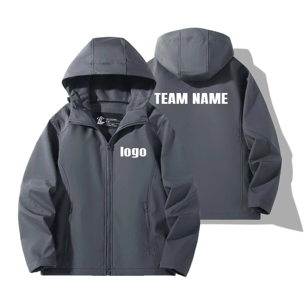 customized logo Men's Waterproof Military Combat Jacket Tactical Soft Shell Fleece Jackets Windbreaker Hooded LS-C616