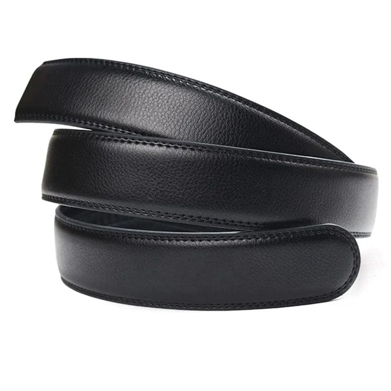 3.5cm Wide No Buckle Men Belt Body Ultralight Fiber High Quality Male Automatic Belts Repair Replace Accessories 110-170cm New