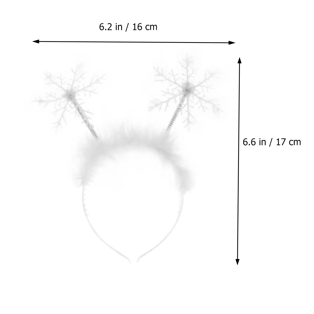 2 uds. De copos de nieve de pelo blanco, tocado de plumas, disfraces para niños pequeños, diadema, aro, decoración de Halloween