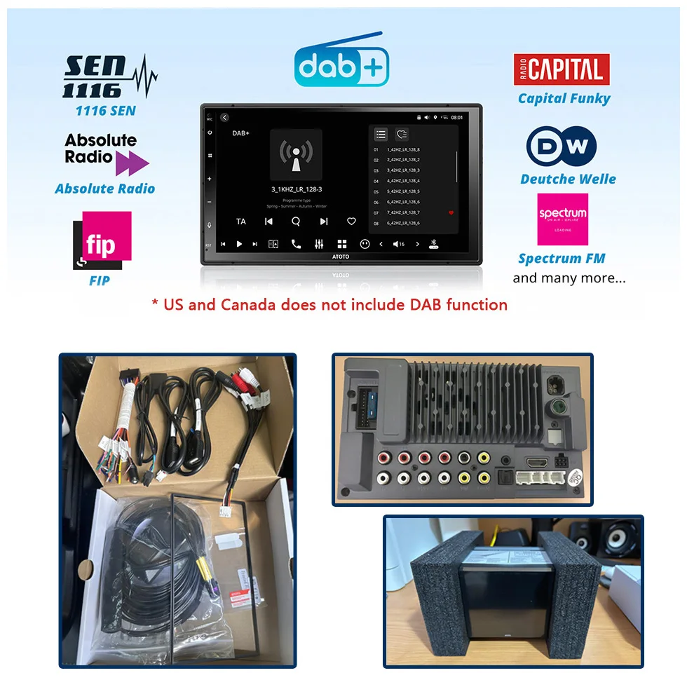 ATOTO 7 بوصة QLED 2Din أندرويد 13 راديو السيارة 4G LTE واي فاي بلوتوث نظام تحديد المواقع والملاحة Carplay أندرويد السيارات مزدوجة 2 Din ستيريو X10