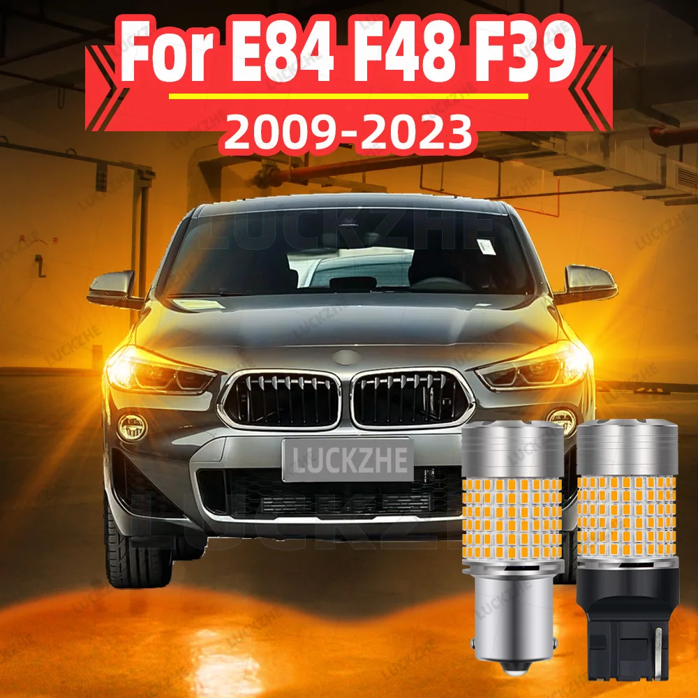 

LED Front Rear Turn Signal Lights For BMW X1 E84 F48 X2 F39 Accessories Yellow Indicator Lamp Blinker Bulb 2009-2023 2015 2016