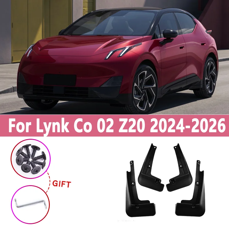 

Car Mudguards For Lynk Co 02 Z20 2024 2025 2026 4PCS/Set Fenders Anti-Splash Mudflaps Mud Guards Tools Auto Accessories
