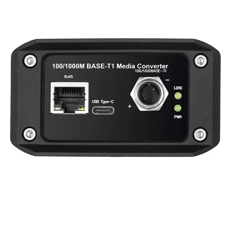 ABLK RAD. NEPTUNE-24 MAX For Rosenberger Compatible Full-Featured 100/1000M Base-T1 Media Converter+ Connector Set H-MTD