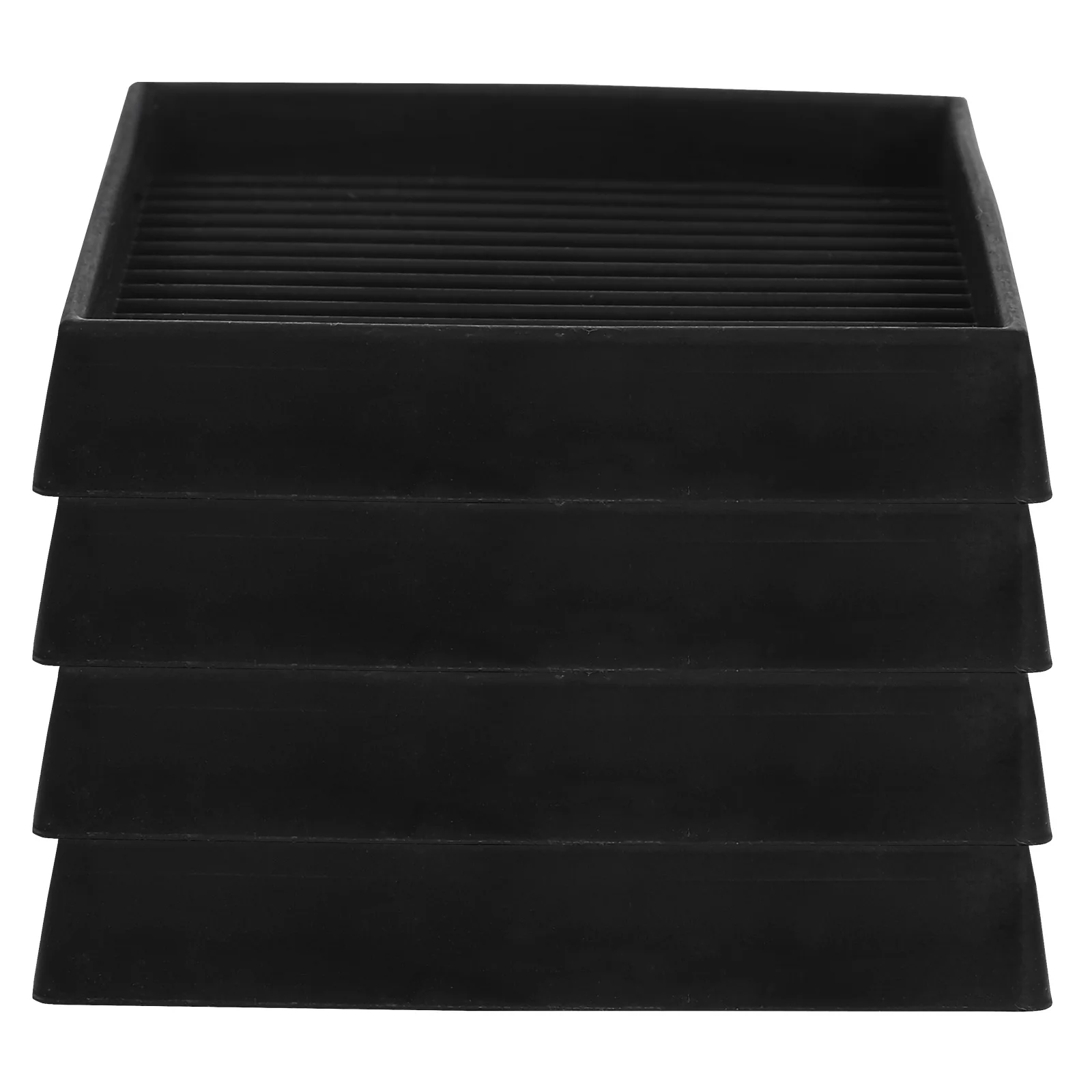 

4Pcs Non-Slip Furniture Pads Square Rubber Caster Cups Floor Protection Chair Table Sofa Furniture Rubber Feet Pads