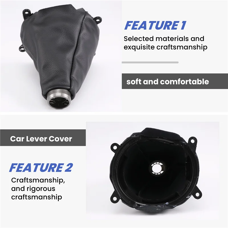 Authentic Car Gear Gaiter Shift Shifter Boot Manual PU Leather For Honda Civic 2006-2011 77298-SNA-D01ZA