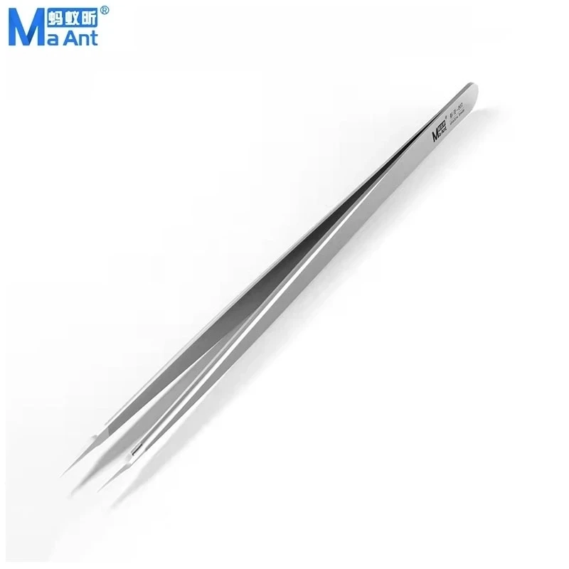 

MaAnt 007, полированные вручную немагнитные пинцеты из нержавеющей стали, аэрокосмические прецизионные материалы для ремонта микросхем процессора телефона, зажим