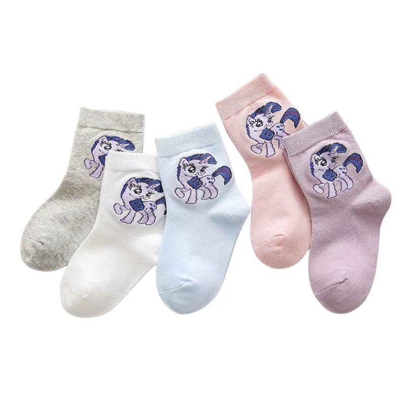 My little pony cartoon  surrounding children's socks cute creative thin section fashion personality autumn and winter socks