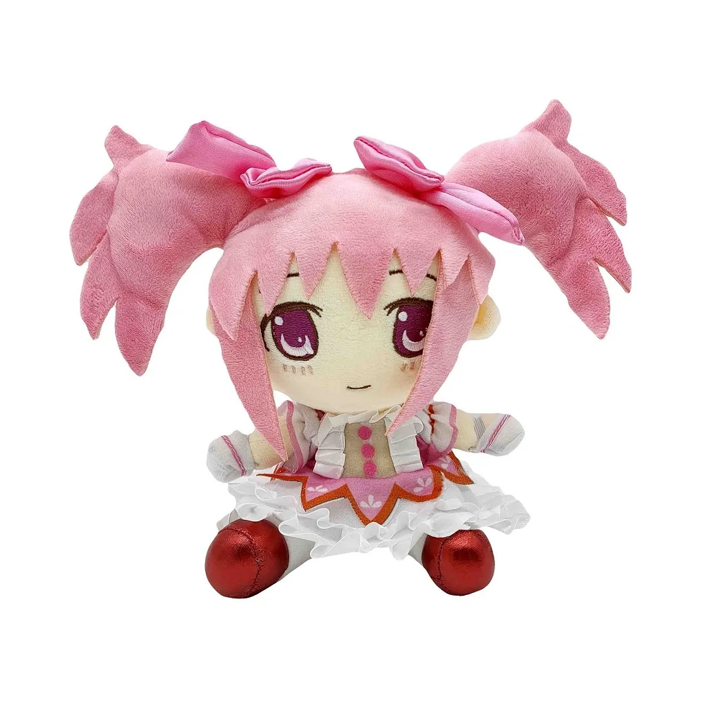 Caliente 21cm Madoka Kaname muñeco de peluche juguete Cosplay Puella Magi Madoka Magica lindo almohada de peluche suave regalo de cumpleaños