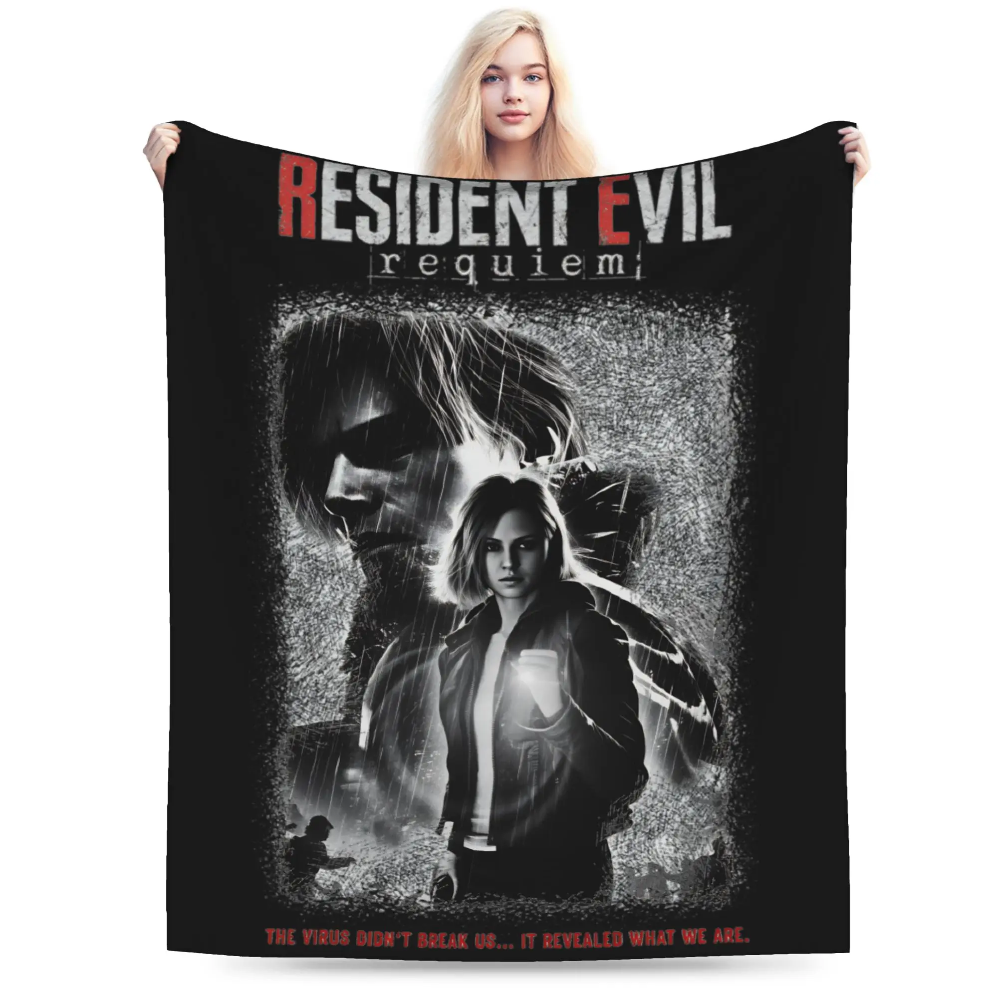 

S Kennedy Residents Evils 9 Requiems Blanket Quality Super Warm Throw Blanket Winter Kids Couch Bed Novelty Bedspread
