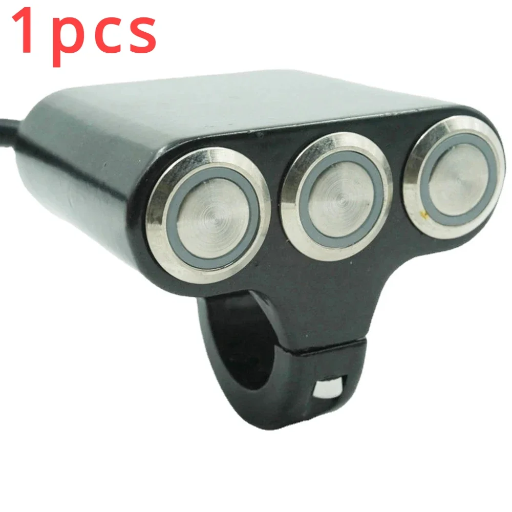 

Для мотоцикла, пусковой переключатель, многофункциональный самосбросный алюминиевый переключатель, переключатель с тремя отверстиями, внедорожный мотоцикл, квадроцикл