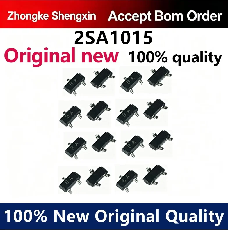 (5pcs-100pcs)SMT transistor 2SA1015 A1015 silk screen BA SOT-23 package PNP