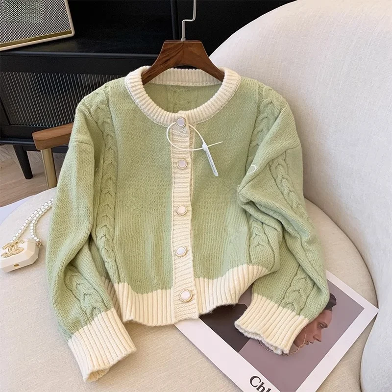 

Женский свитер Lazy Sle без катышков, зимний уникальный свитер Big Lang Faion Long Sve round Ne Regular Thin, осень-зима C...