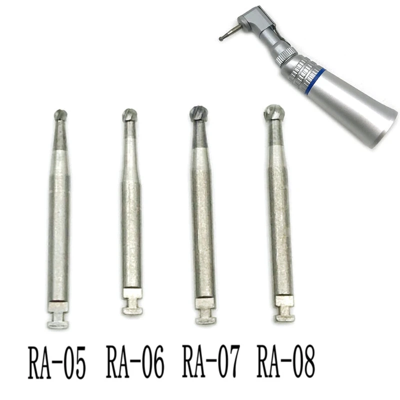 5pcs/set Dental Lab Tungsten Steel Carbide Burs Low Speed Tungsten Carbide Burs RA Burs Dentist Tool