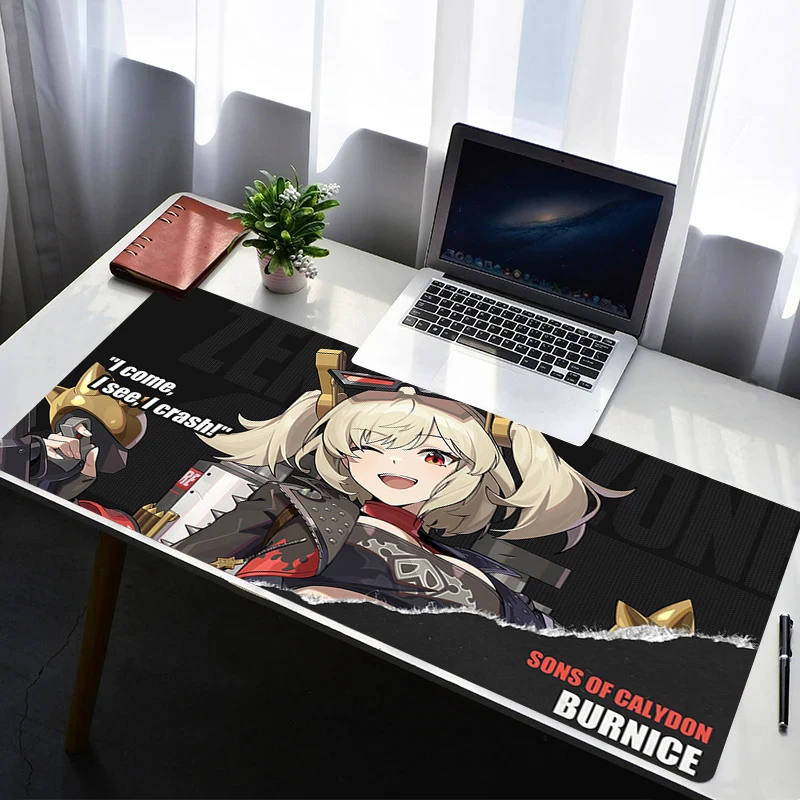 

Mouse Pad Office PC Gaming Accessories Keyboard Pad Anime Rubber Zenless Zone Zero Burnice White Mousepad Laptop Desk Mouse Mat