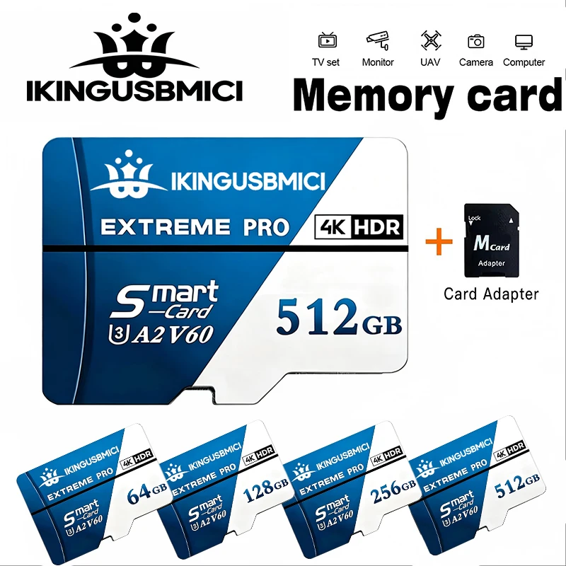 

Compact SD Cards Micro TF Card TF Cards Memory Card 64GB 128GB 512GB Class 10 U3 for Nintendo Switch Driving Recorder