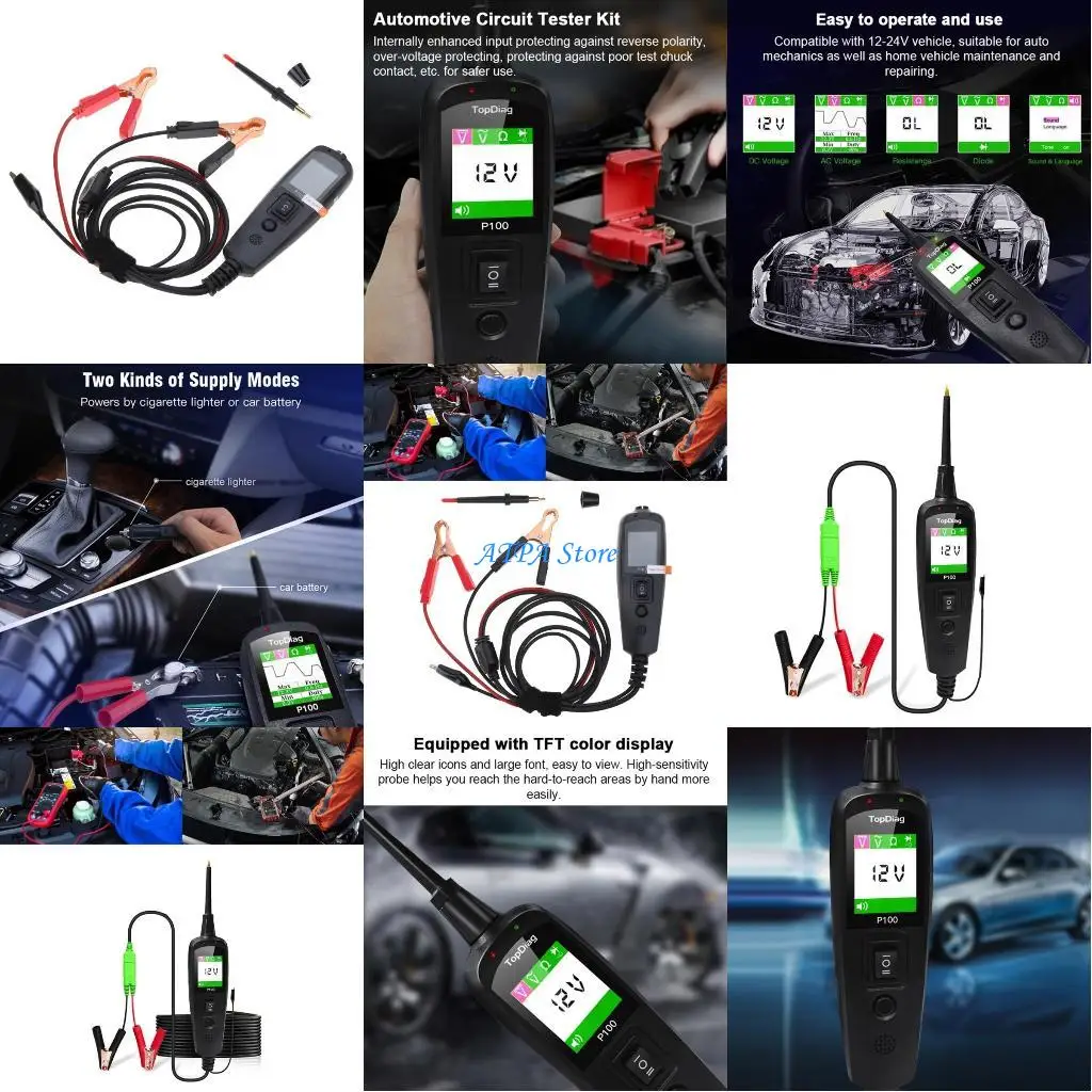 

U13C Digital Display Автомобильное напряжение тестер пера