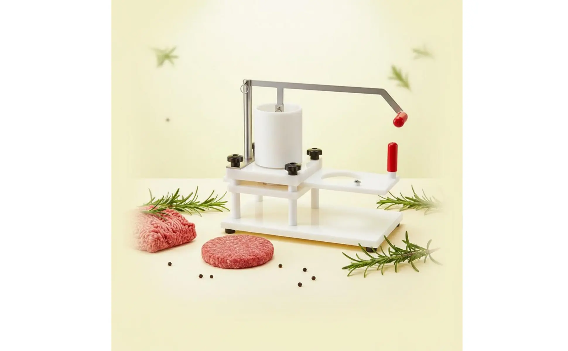 Ground Beef Patty Patty Former Professional Grade Manual Burger Press Lever Action Meat Press for Restaurants
