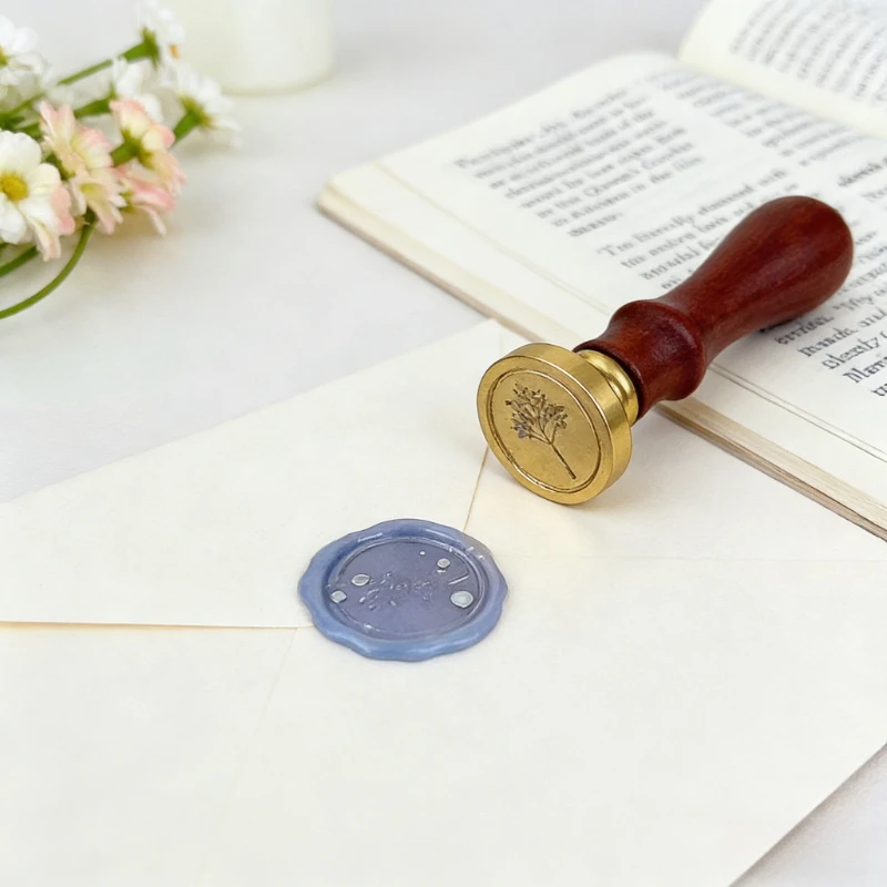1 Sheet Ins Style DIY Imitation Fire Paint Seal Sticker Transparent Artistic and Beautiful Envelope Sealing Sticker