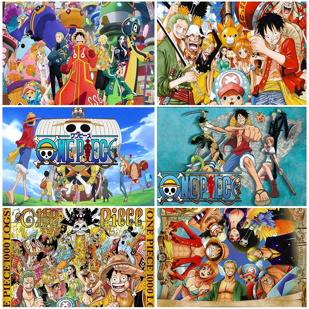 

Anime One Piece-e Backdrop Cartoon Pirate L-Luffy Theme Birthday Party Decorations Photography Background Props Boy Favor Gifts