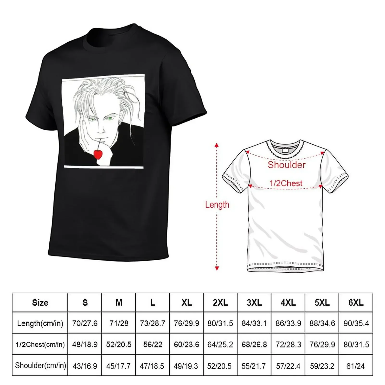 banana fish angel eyes T-Shirt customs design your own graphic t shirt vintage rapper graphic tees anime figures tshirts for men