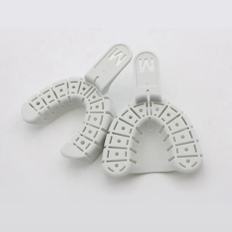 Dental Impression Plastic Trays Without Mesh Tray Dental Care Teeth Holder Dental Materials Supply for Oral Tools