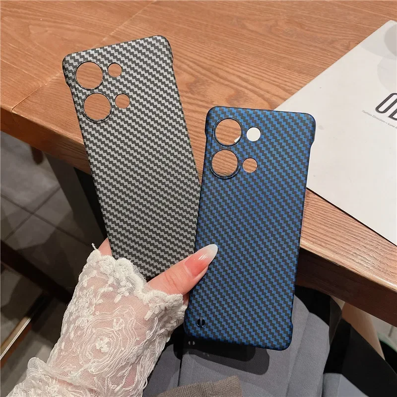 Frameless Carbon Fiber Matte Hard PC Phone Case For OPPO Reno 11 10 9 8 7 6 5 Pro Z Plus Lite Back Protector Bumper Shell Cover - Image 2