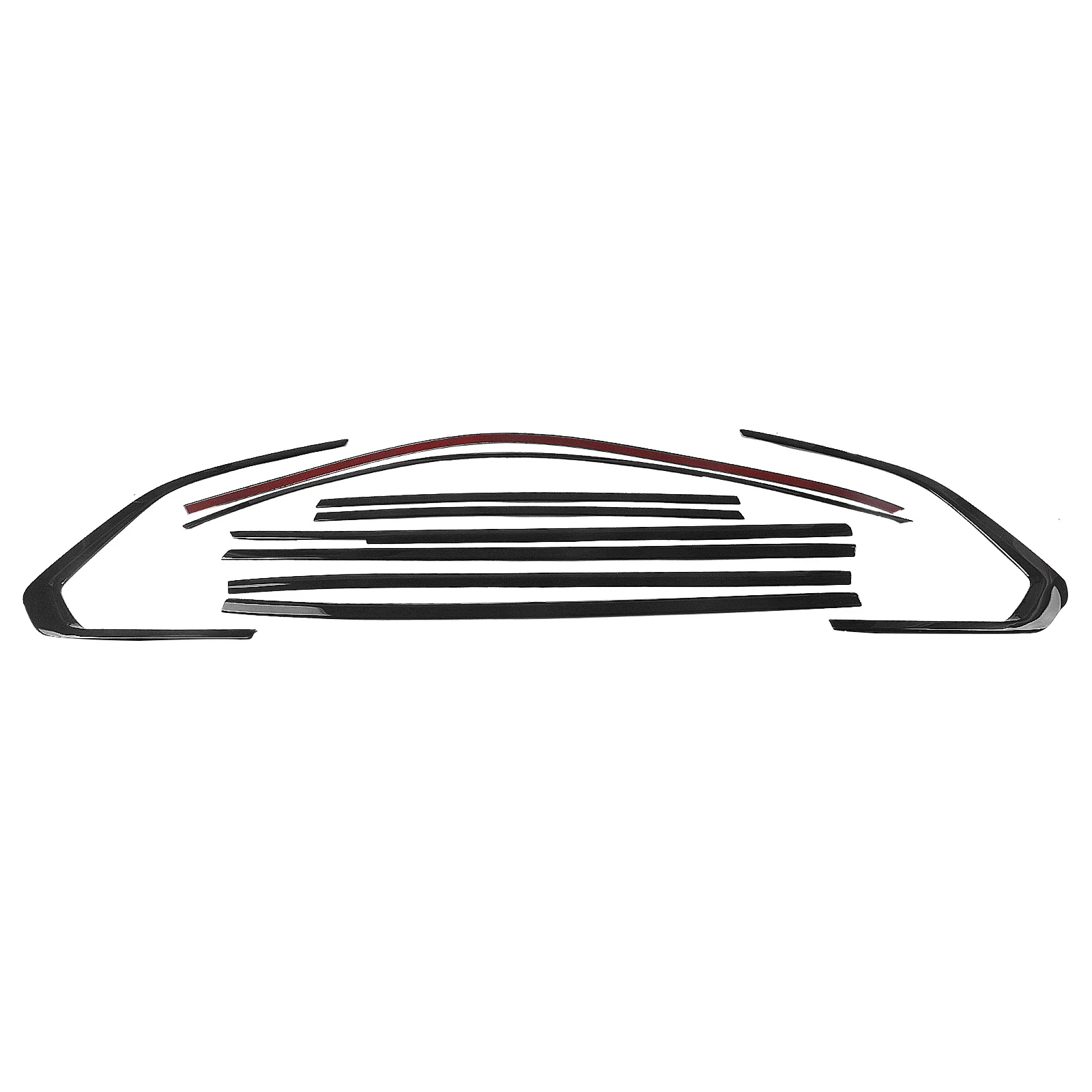 

10PCS Exterior Window Trim Strip Cover Sticker Shade Decor Stainless Steel For BMW X5 G05 2019-2025