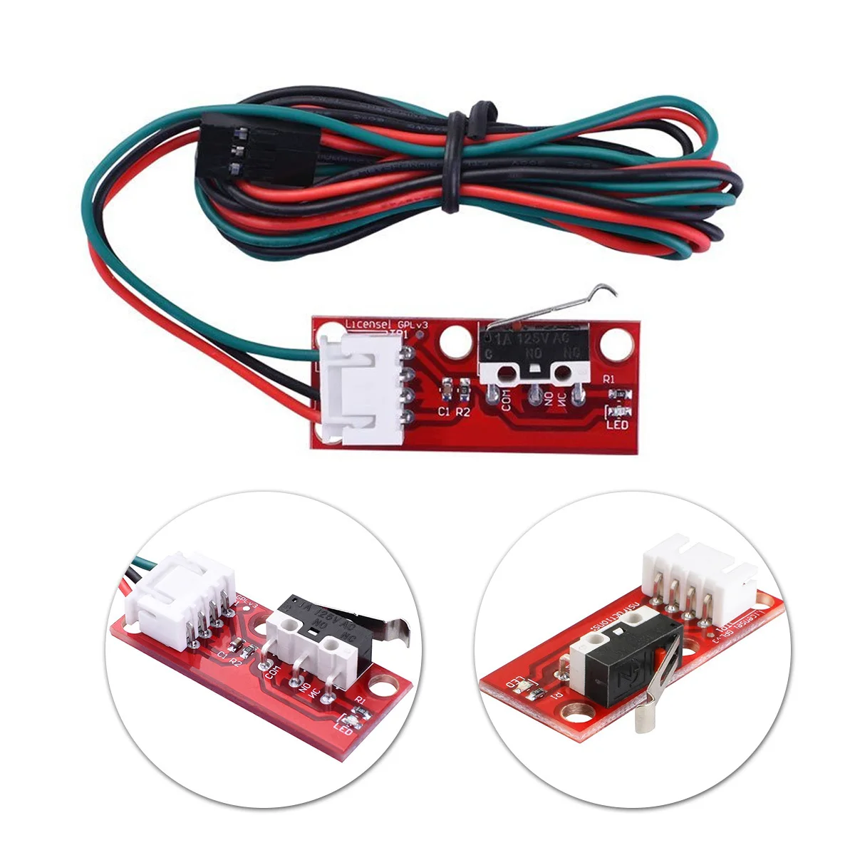 6 Stück mechanischer Endschalter 22awg Kupferdraht 80 Grad Temperaturrampen 1,4 3D-Drucker mechanischer Endanschlag