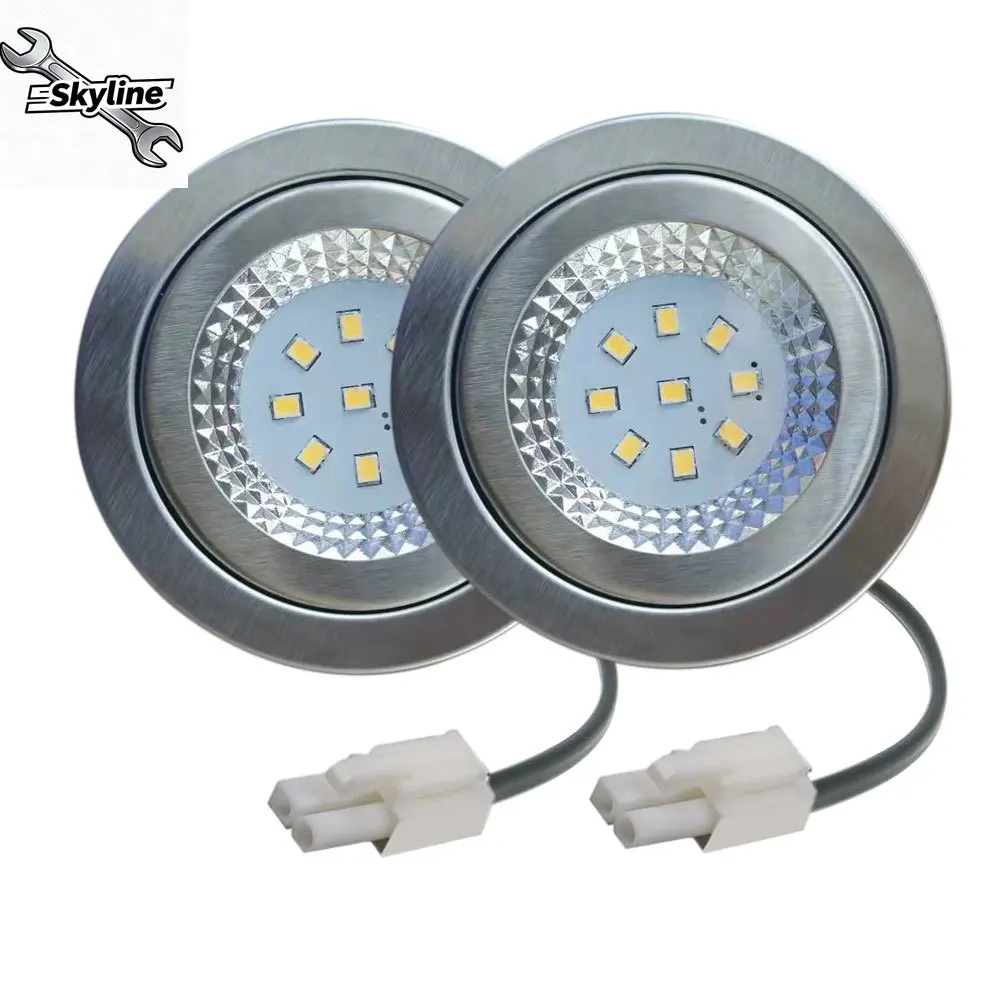 2-Pack Range Hood Light – 1.5W 230V 68mm Stove Lamp, 6000K White for Kitchen Extractor Hood