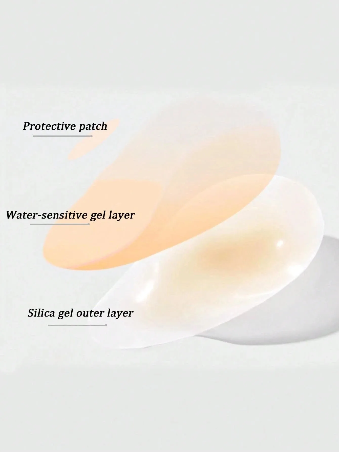 Ultra Thin Invisible Traceless Chest Patch, anti Sagging Water Droplet Lifting Nipple Patch, Solid Silicone anti Glare Patch image 5