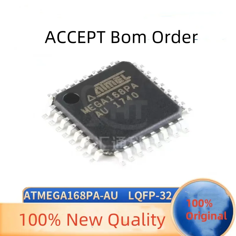 2-5Pcs 100% New Original ATMEGA168PB-AU MEGA168PBAU TQFP32 ATMEGA168PA-AU MEGA168PAAU LQFP32 MCU Brand chips