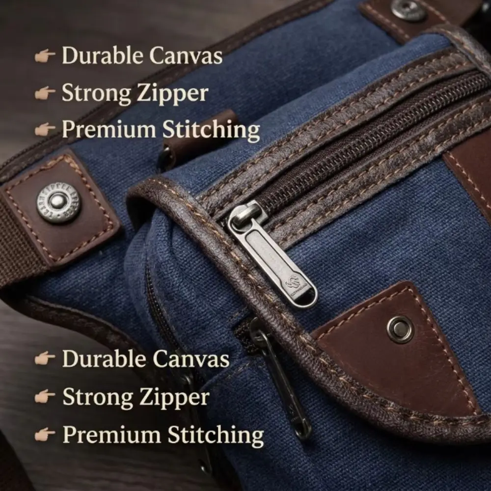 Canvas Drop Leg Bag Nylon Adjustable Straps Waist Pack Vintage High Quality Messenger Shoulder Bag Motorcycle Riding