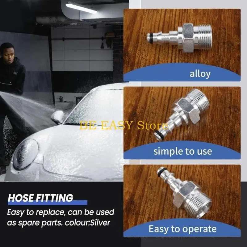 E28F Double Pack Metal Quick Connection Hose Adapters for Standard M22 Systems Durability Anti Corrosion Design