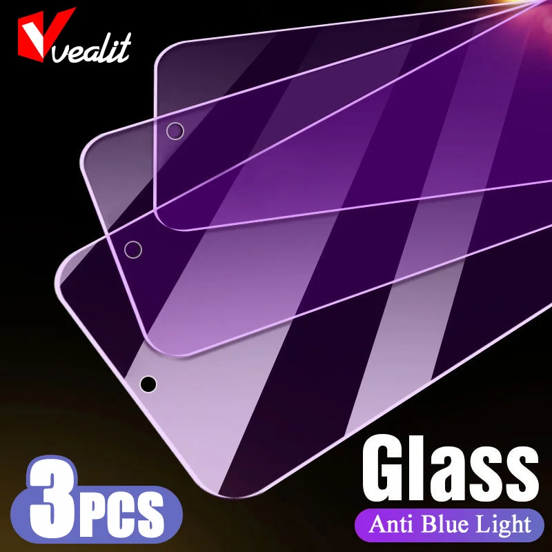 

3PCS Anti-blue Light Tempered Glass for Xiaomi Poco X5 X4 F4 GT M5S M4 12 11 Lite Screen Protector Mi 13 12T 11T 10T Pro Glass