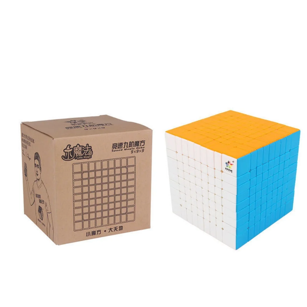 Yuxin-Professional Stickerless Magic Cube, 9x9 Velocidade Puzzle, Little Magic, 9 Camadas Puzzle