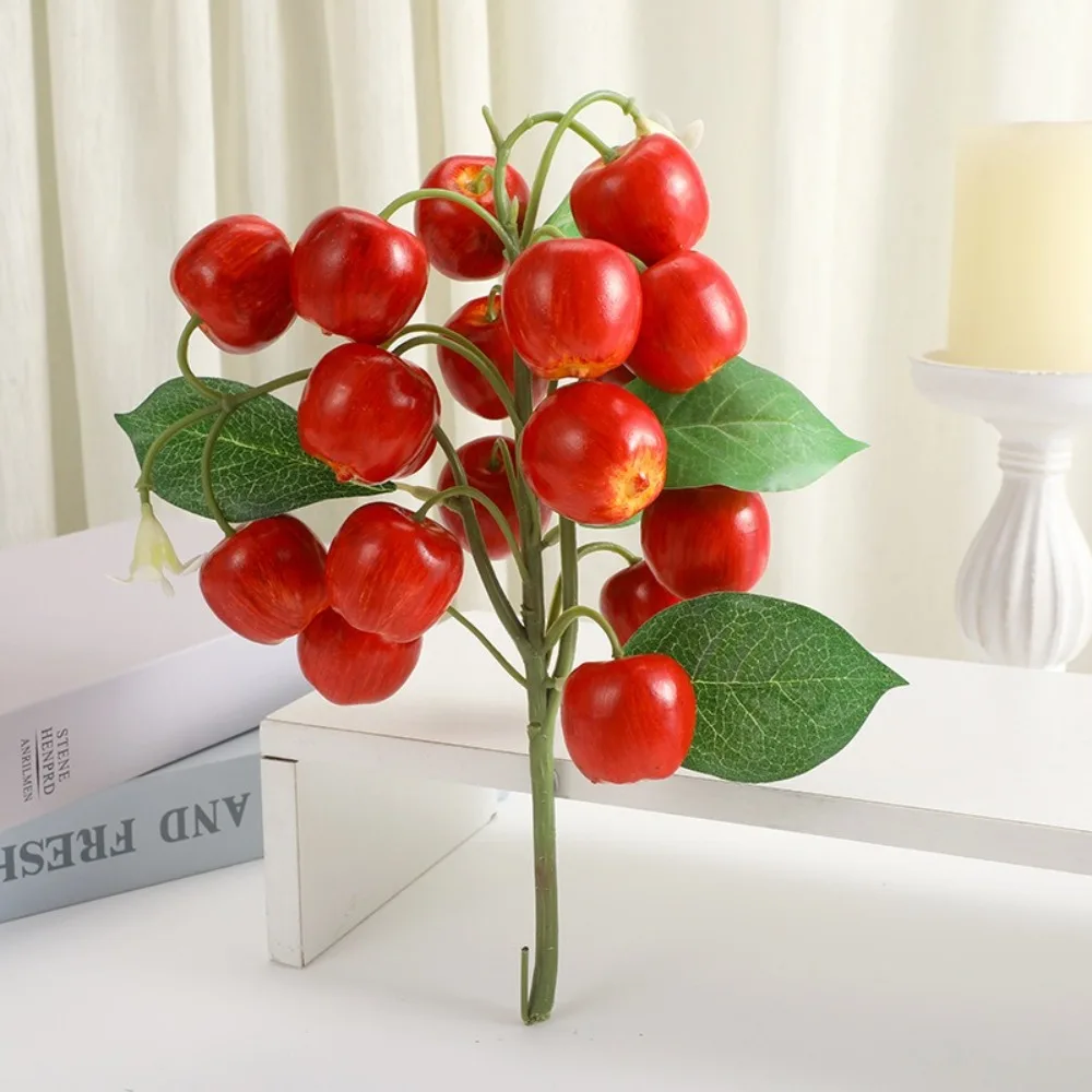 Fruits artificiels créatifs en plastique, mousse réaliste, fausses fraises et aubergines, accessoires décoratifs pour mariages et fêtes