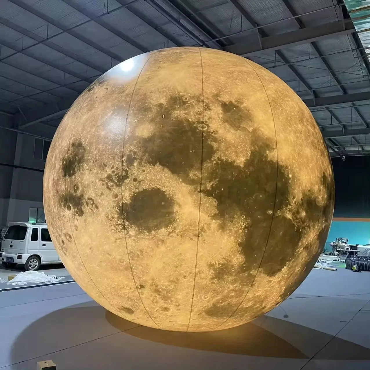 Custom LED Lighting Inflatable Giant Moon Planet Ball Balloon Jump Inflatable Moon for Party Decoration