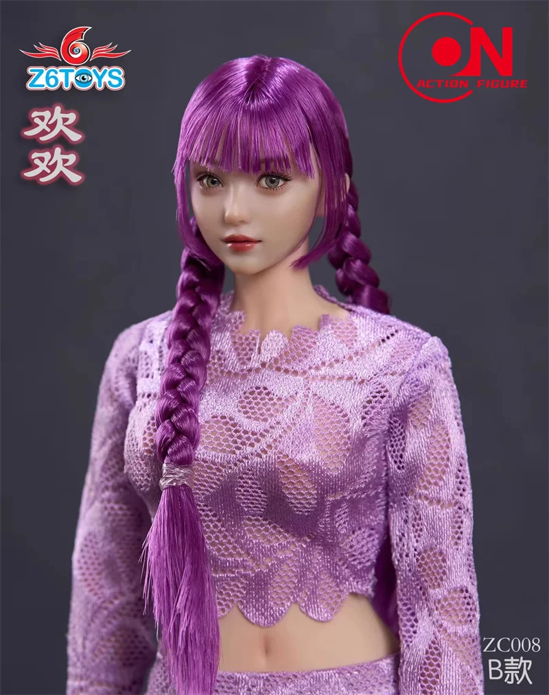 Z6TOYS ZC008 1/6 สาว Huanhuan หัว Sculpt พร้อม Movable Eyes รุ่น 12 ''TBL ซีดทหารหญิง Action Figure Body