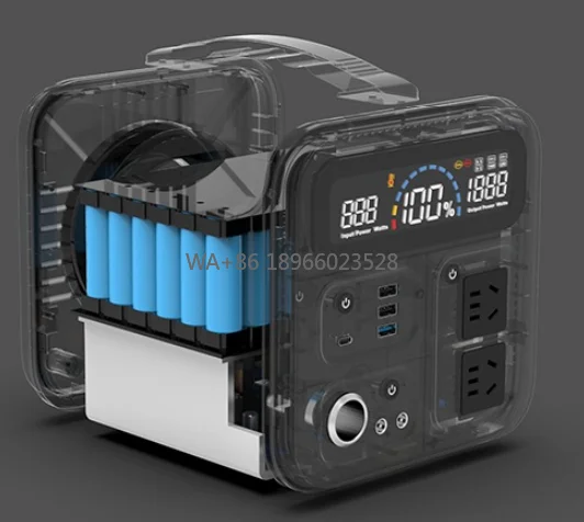 

Power Station with 18650 Cells for Camping Power Supply Solar Generator 1000w 2000w Portable heat sink