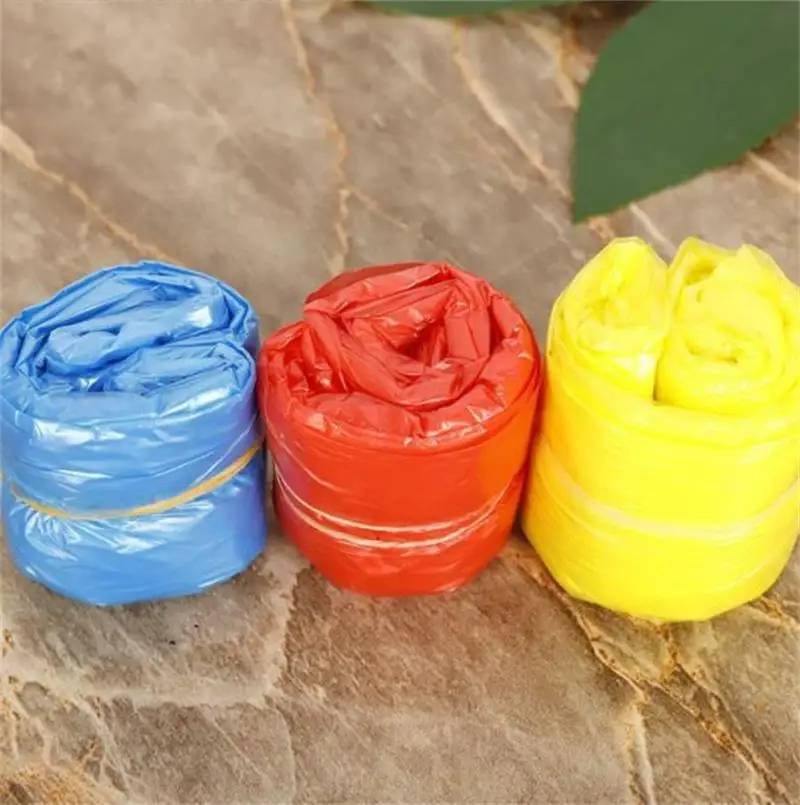 Bunter Mini Tragbarer Regenmantel-Ball Verdickter Einweg-Wasserdichter Notfall-Regenponcho für Erwachsene mit Schlüsselring – Detail 9