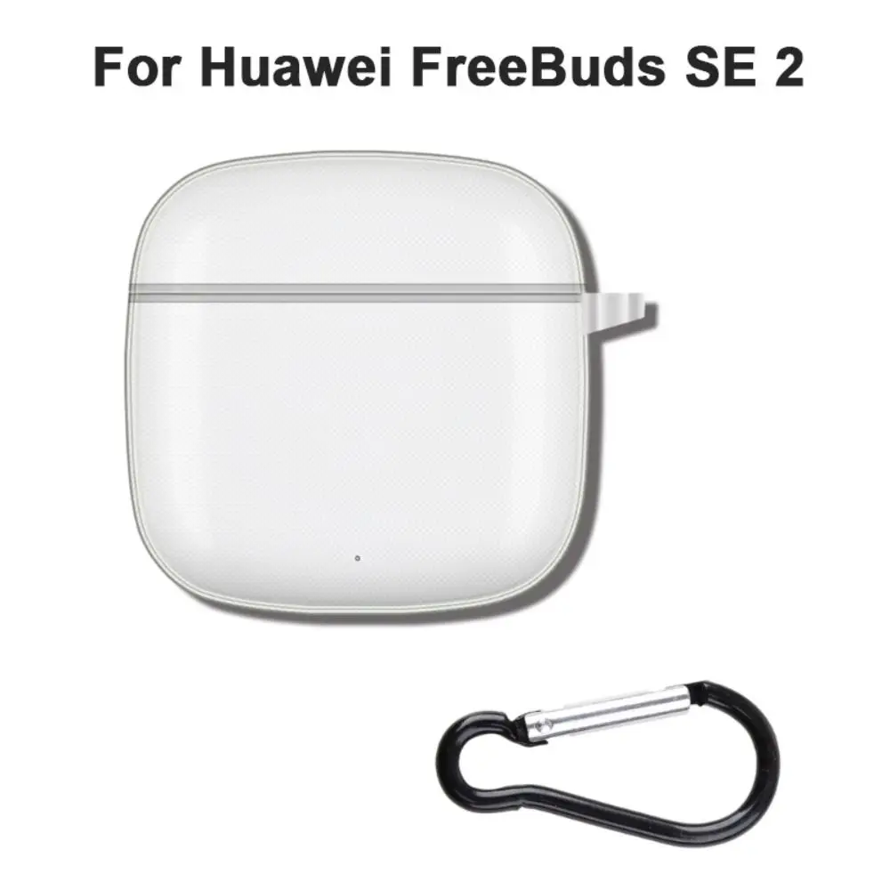 

New TPU Protective Case Clear Protector Transparent Cover With Hook Anti-Scratch Shell for Huawei FreeBuds SE2