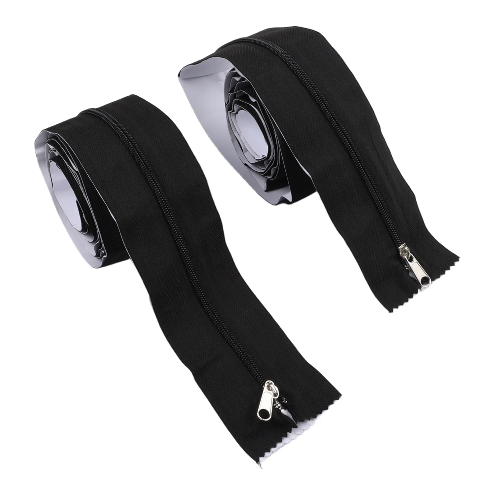 2 Roll Zipper Door Tape with Strong Self 7ft x 3in for Dust Barrier Use in For Greenhouses and Temporary Tents